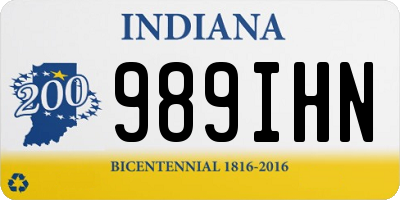 IN license plate 989IHN