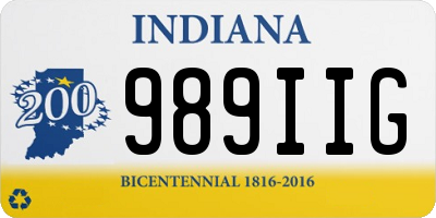 IN license plate 989IIG