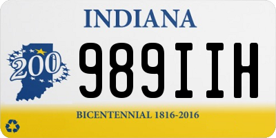 IN license plate 989IIH