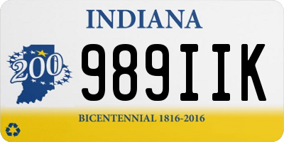 IN license plate 989IIK