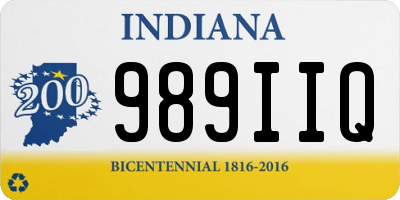 IN license plate 989IIQ