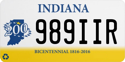 IN license plate 989IIR