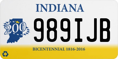 IN license plate 989IJB