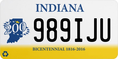 IN license plate 989IJU