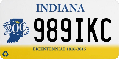 IN license plate 989IKC