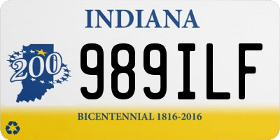 IN license plate 989ILF