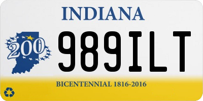 IN license plate 989ILT