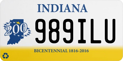 IN license plate 989ILU