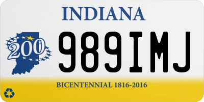 IN license plate 989IMJ