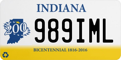 IN license plate 989IML