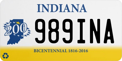 IN license plate 989INA