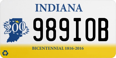 IN license plate 989IOB