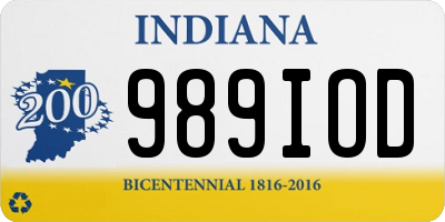 IN license plate 989IOD