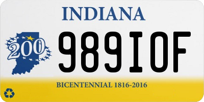 IN license plate 989IOF