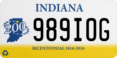 IN license plate 989IOG