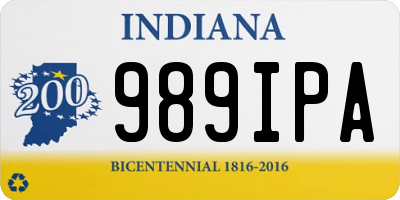 IN license plate 989IPA