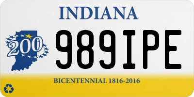 IN license plate 989IPE