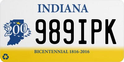 IN license plate 989IPK