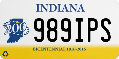 IN license plate 989IPS