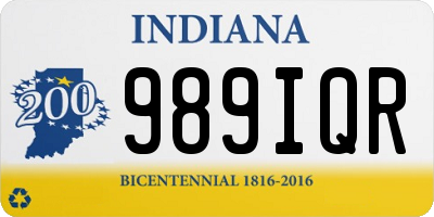 IN license plate 989IQR