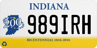 IN license plate 989IRH