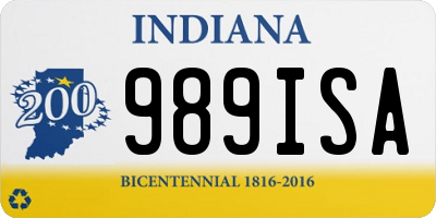 IN license plate 989ISA
