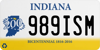 IN license plate 989ISM