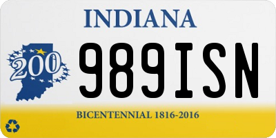 IN license plate 989ISN