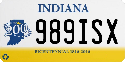 IN license plate 989ISX