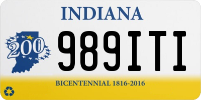 IN license plate 989ITI