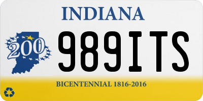 IN license plate 989ITS