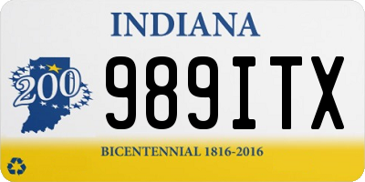 IN license plate 989ITX