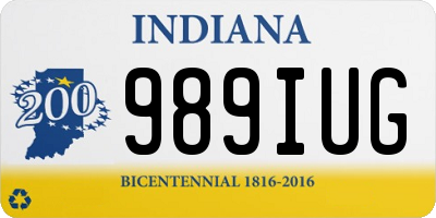 IN license plate 989IUG