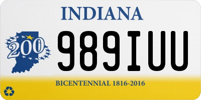 IN license plate 989IUU