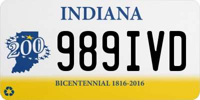 IN license plate 989IVD