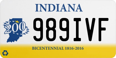 IN license plate 989IVF