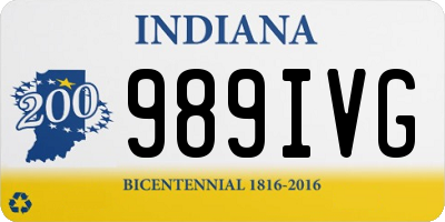 IN license plate 989IVG