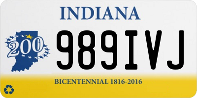 IN license plate 989IVJ