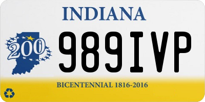 IN license plate 989IVP