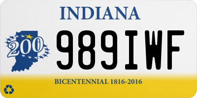 IN license plate 989IWF