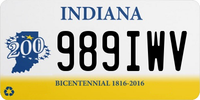 IN license plate 989IWV