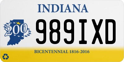 IN license plate 989IXD