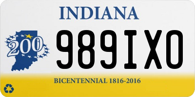 IN license plate 989IXO