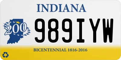 IN license plate 989IYW