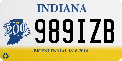 IN license plate 989IZB