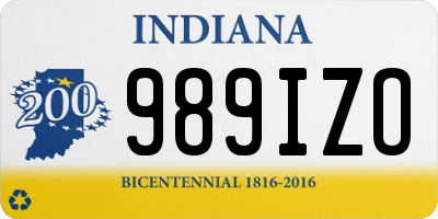 IN license plate 989IZO