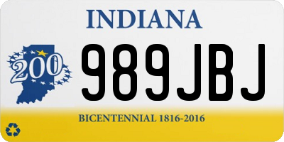 IN license plate 989JBJ