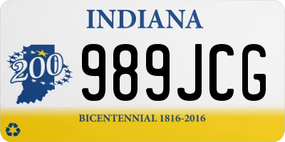 IN license plate 989JCG