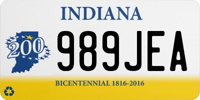 IN license plate 989JEA