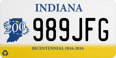 IN license plate 989JFG